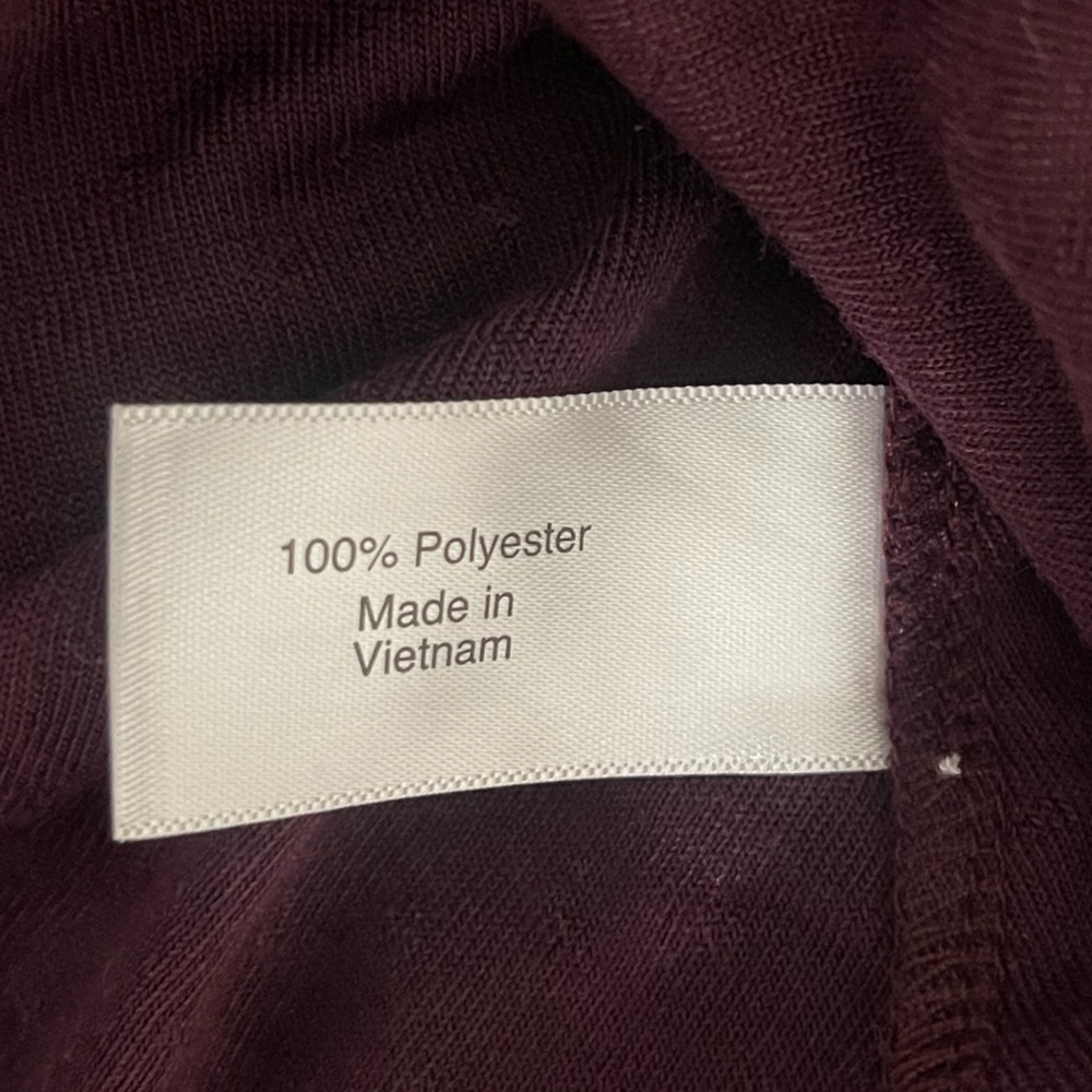 Women’s Plum Textured Peasant Blouse - Picture 7 of 8